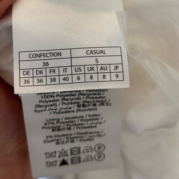 ROTATE Smocked Sequin Midi Dress - Picture 7 of 9